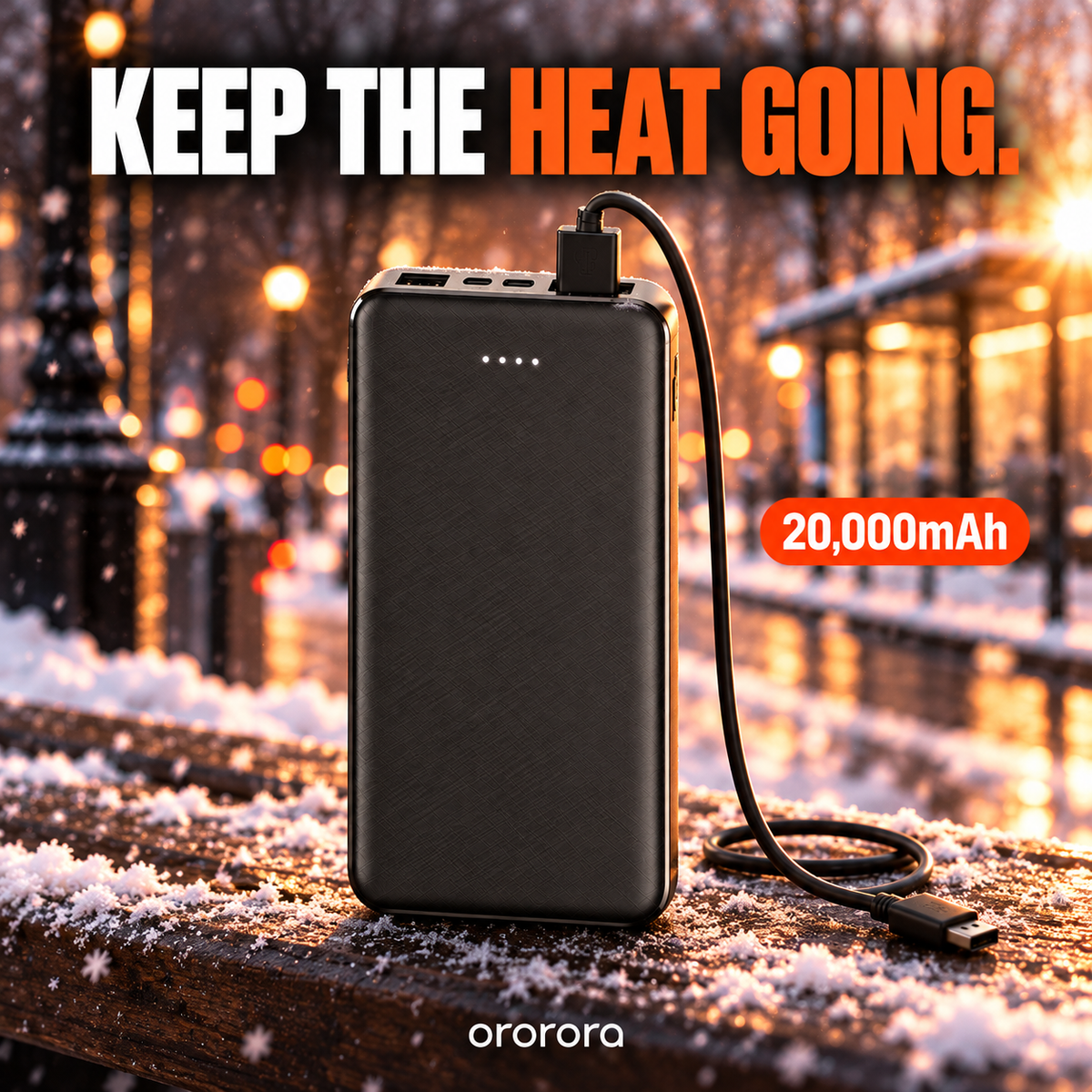 20,000mAh Slim Power Bank