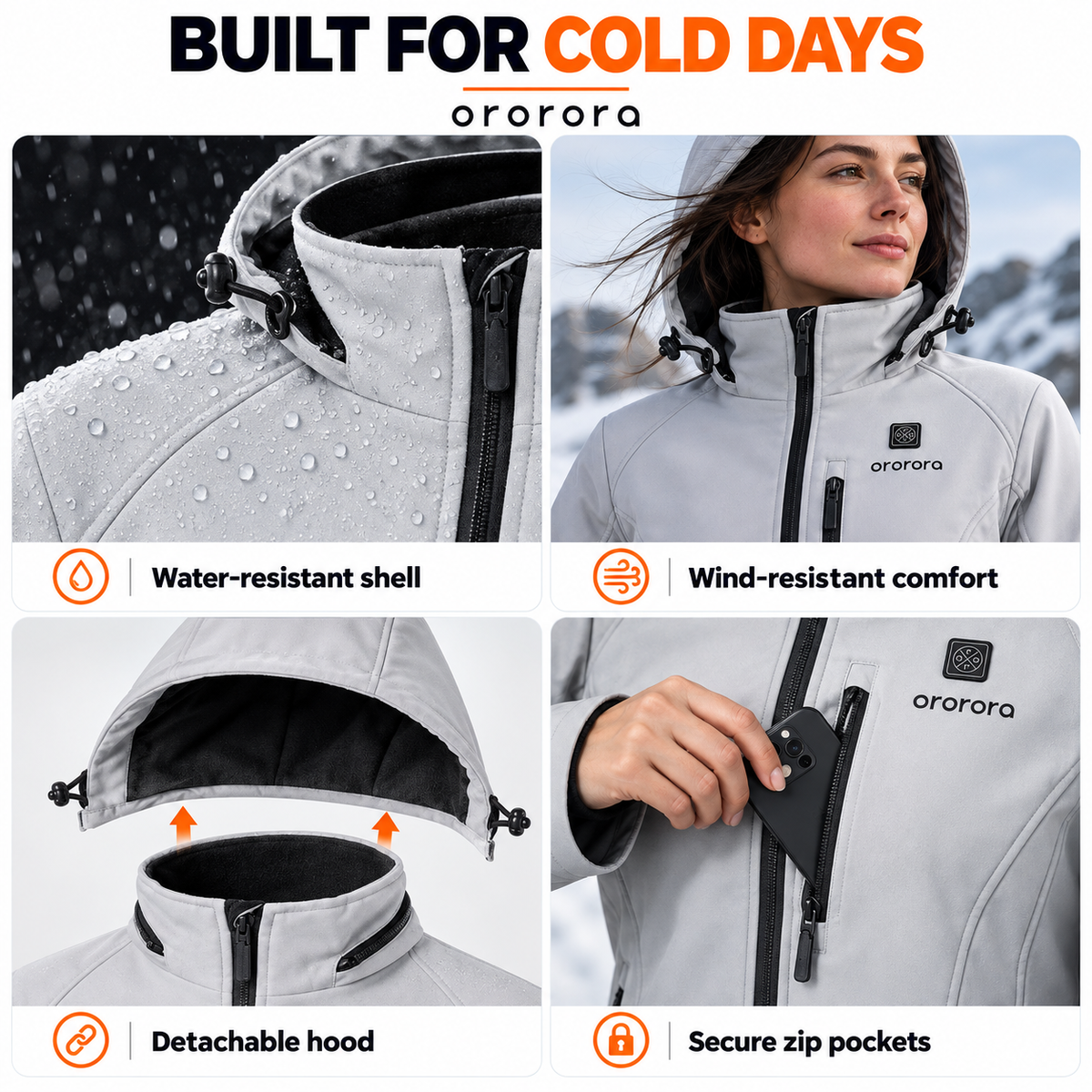 Ororora Women's Heated Jacket